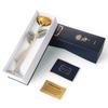 Ejoyous 24K Gold Real Rose Gold Plated Rose with Rose Stand Yellow
