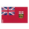 Drapeau - Manitoba - 90 X 150 Cm - Polyester - Impression Recto/verso - Œillets En Fer