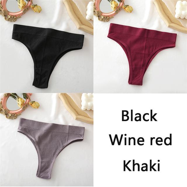 Women's Panties Seamless High Waisted Underwear Women Comfortable Panties Women Sexy Underpants For Women 3PCS/Set