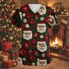 Женская модная рождественская футболка с принтом, V-образным вырезом, коротким рукавом, для сиделки, рабочая майка с карманами