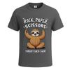 Rock paper scissors premium graphic novelty tshirt joke gift mens tee top