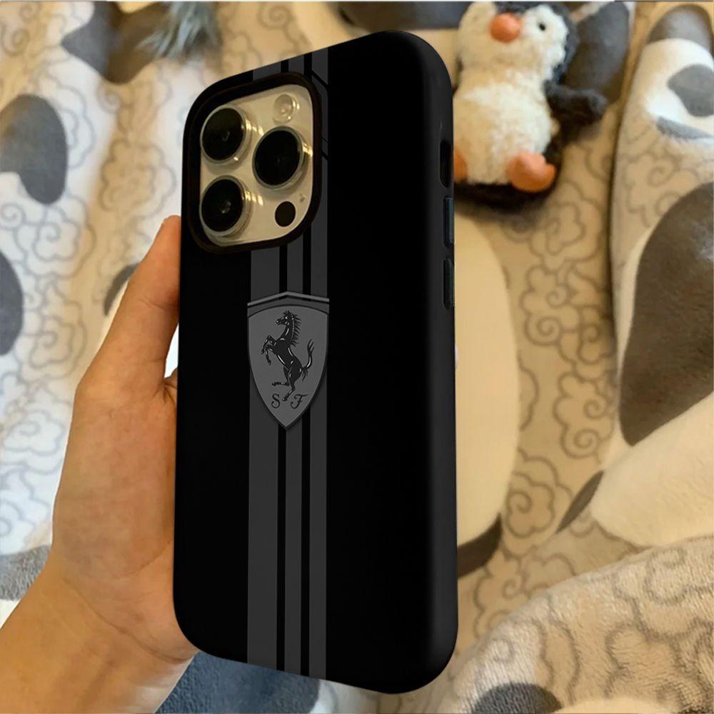 Роскошный Чехол для Телефона F-Ferrari-F Защитная Крышка с Логотипом Ferrari Для iPhone 17 16 15 14 13 12 11 Pro Max 7 8Plus XR XS MAX Аксессуары