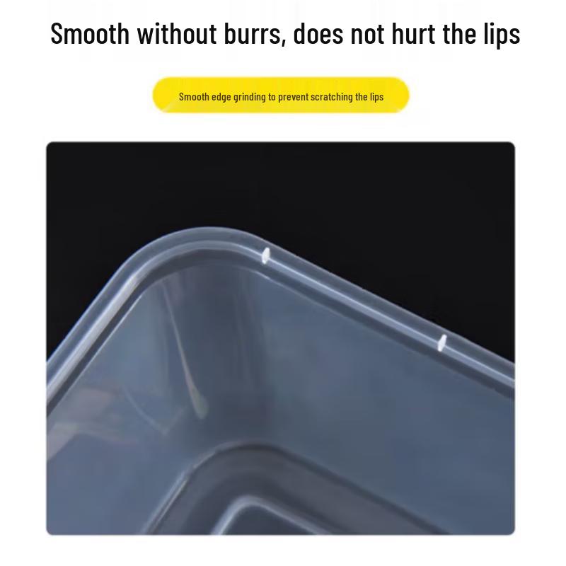 Disposable Rectangular Food Containers with Lids