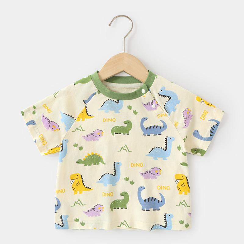 Baby Clothes Casual Short-sleeved T-shirts Summer Clothes Boys Girls Baby Children Children Summer Half-sleeved Tops