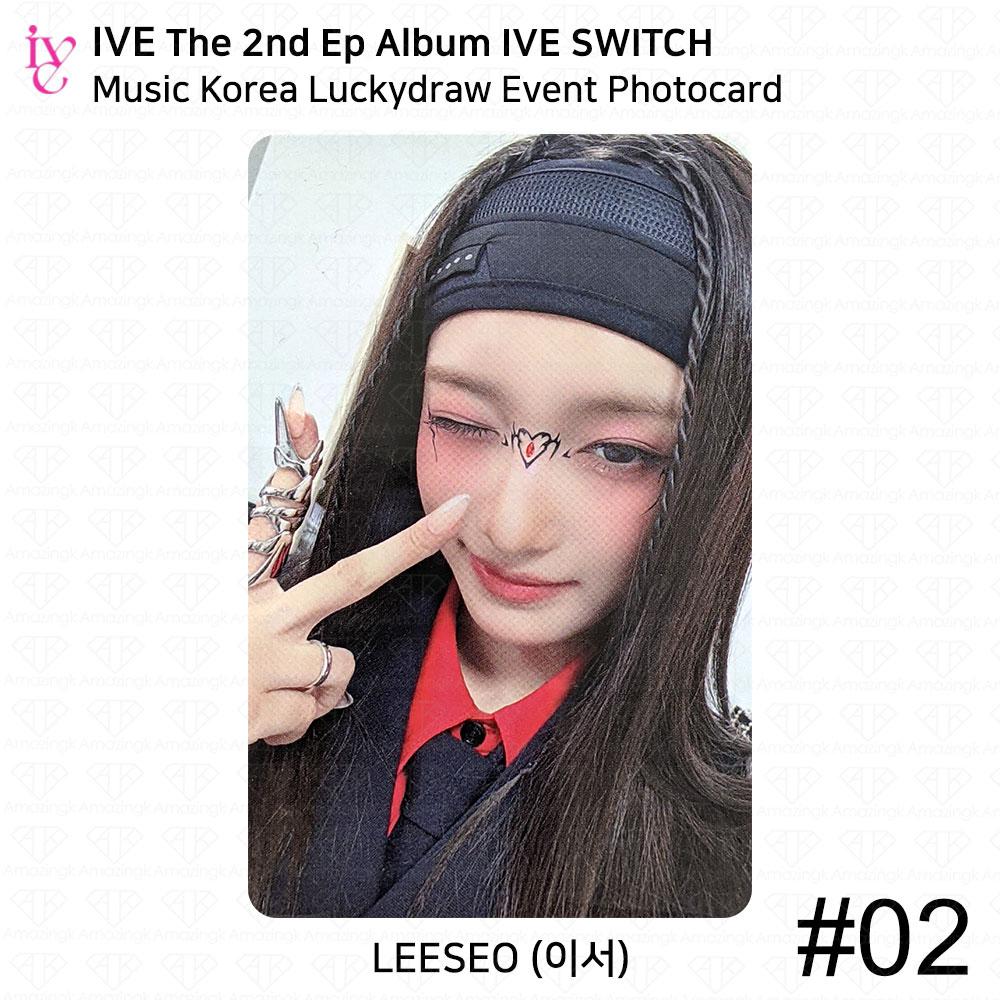 IVE Второй EP-альбом IVE SWITCH MusicKorea Lucky Draw Фотокарточка Polaroid KPOP