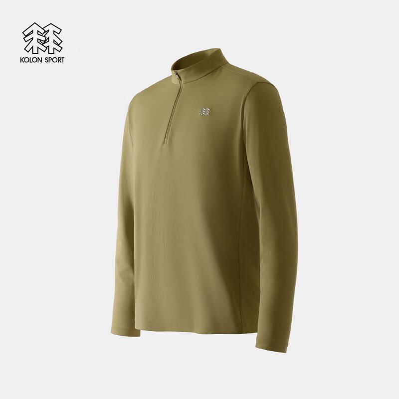 Мужская футболка KOLON SPORT S-FUNCTIONAL с полумолнией и длинным рукавом