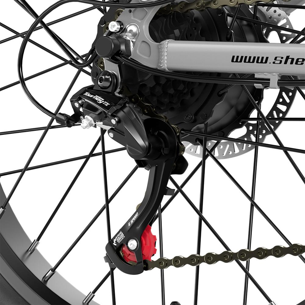 Shengmilo S600 2000W Electric Mountain Bike, 48V 17.5Ah Samsung Battery, Hydraulic Brakes, 26" Fat Tyres, Shimano 7-Speed - Men's E-Bike