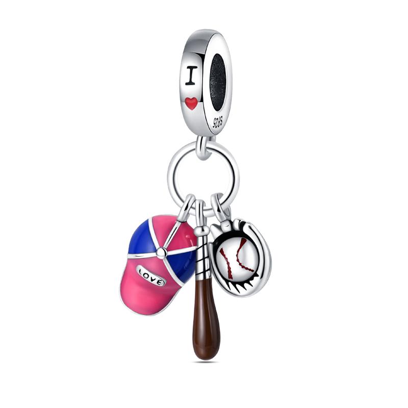 Медь Волейбол Бейсбол Бадминтон Гольф Спорт 3мм Шармы Бусины Подвески Вечеринка по случаю дня рождения Изысканные DIY Ювелирные изделия Подарки