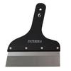 Black Putty Stainless Steel Blade Brush Market Spatula, No. 6, Width 180mm, Blade, Thickness 0.3mm-0.4mm,