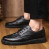 Brogue Мужская повседневная обувь, формальная, новинка, деловая, классическая, оригинальная, 2024 года, тренд, бесплатная доставка, летняя распродажа