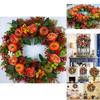 Eye-catching Thanksgiving Day Christmas Wreath Ornament For Home Decoration