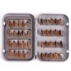 40pcs Simulation Fly Shape Fishing Hooks With Box Fast Sinking Artificial Insect Fishing Tackle