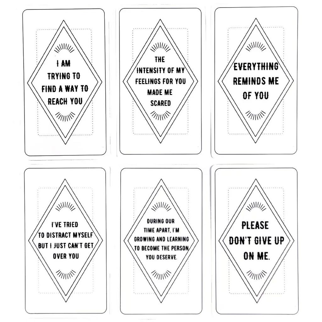 Сообщения Близнецового Пламени Оракул Карты Родственная Душа Колода 10.3*6 см для экстрасенсорной любви и чтения отношений 54 шт. Карт