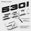 Gloss Black 520i 530i 540i 520d 530d 540d Rear Trunk Emblem Badge Sticker For BMW 5 Series G30 F10 Car Styling Accessories