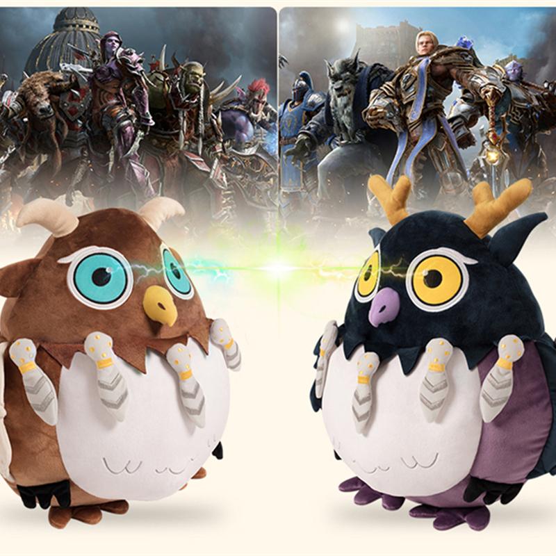 47cm WOW Moonkin Hatchling Plush Toys Cartoon Stuffed Animal The Alliance Horde Warcraft Moonkin Birthday Present