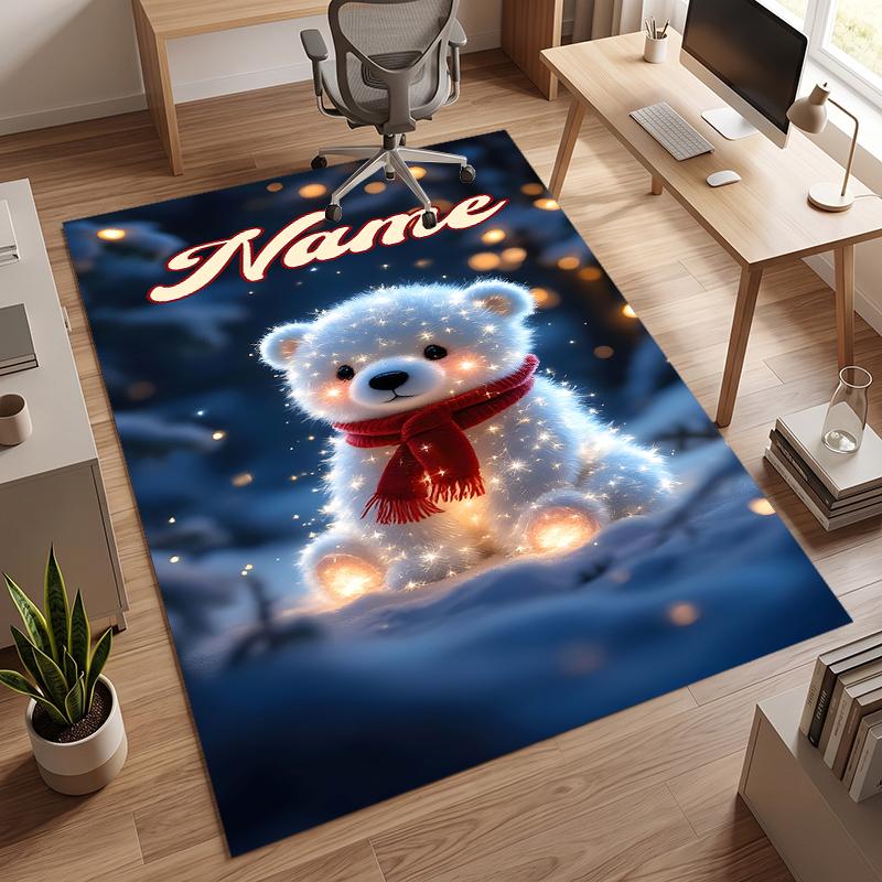 Christmas atmosphere (14) Personalized name Office Carpet Stylish Decor for Living Room Bedroom Kitchen