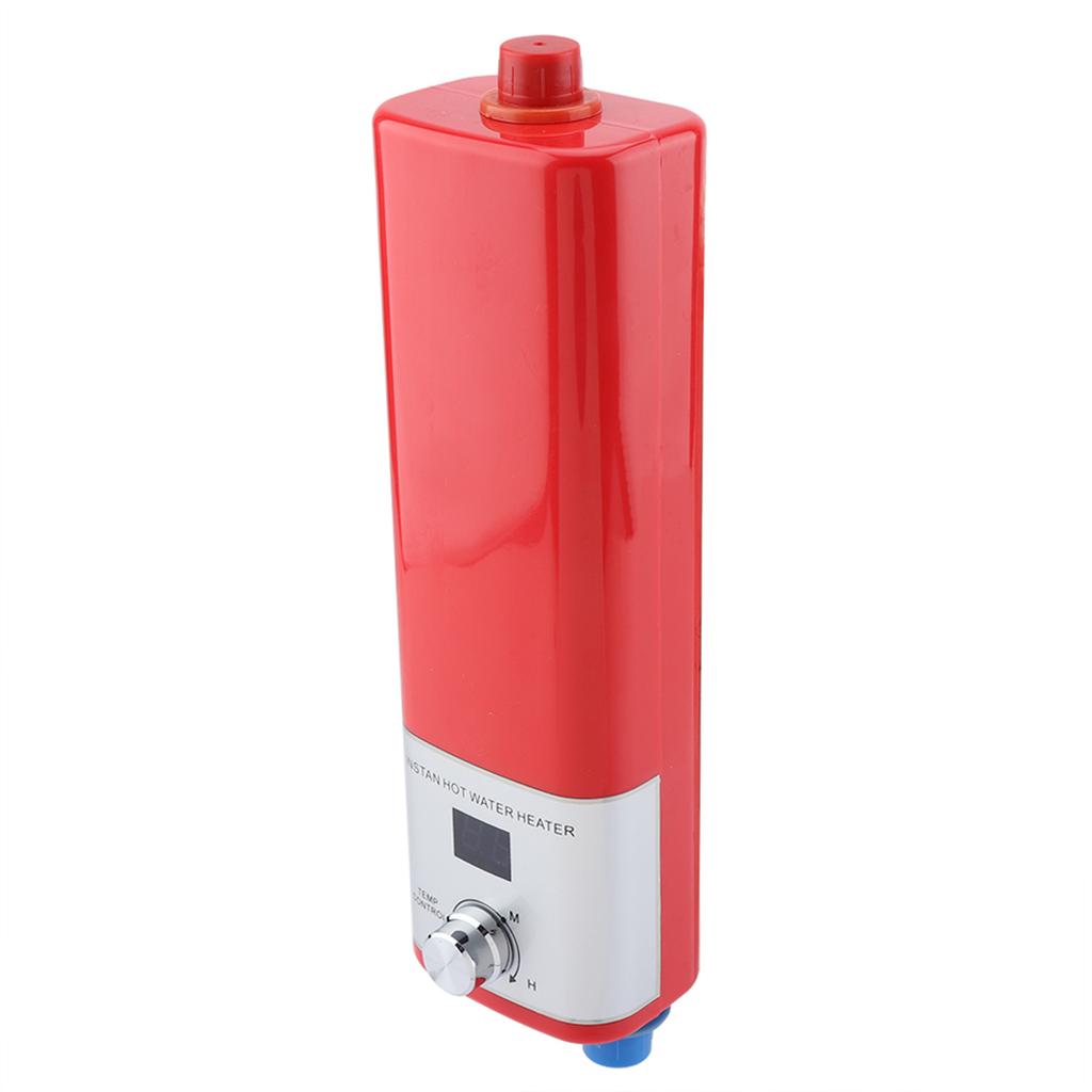 5500W 220V Мини Мгновенный Горячий Умный Водонагреватель Простая Установка Для Кухни Ванной Комнаты (красный)