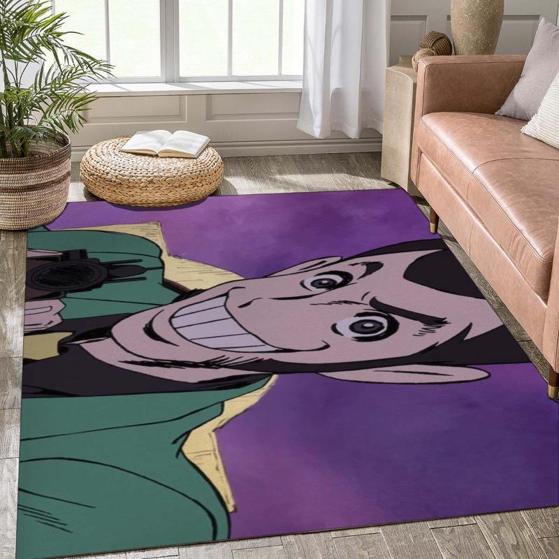 Lupin The Third Full Character Anime Print Living Room Area Rug Soft Wear Resistant Floor Mat Sofa Bedroom Home Decor Carpet