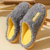 Unisex Cotton Slippers with Plush Lining – Non-Slip, Warm Indoor Footwear for Men and Women