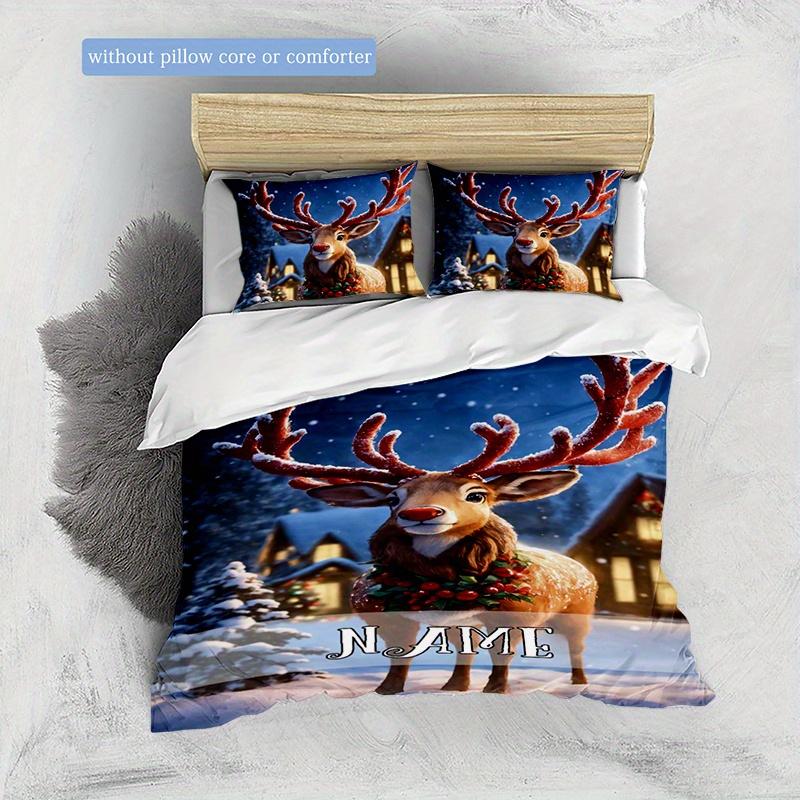 Yellowdeer Customize Your Name Duvet Cover Soft Bedding Set For Bedroom Guest Room And Dorm Decoration Threepiece Set Includes 1 Duvet Cover 2