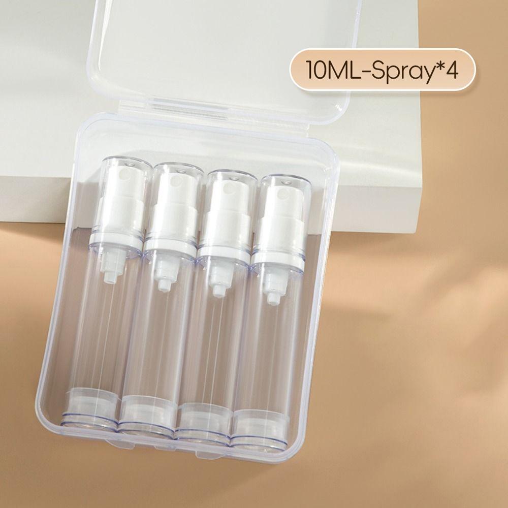 3/4Pcs 5-15ML Lotion Sprayer Bottle Empty Cosmetic Container Durable Travel Refillable Bottle