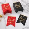 100pcs Handmade Thank You Cards Black White Paper Gift Tags Packaging Decoration Tags  Gift Wrapping