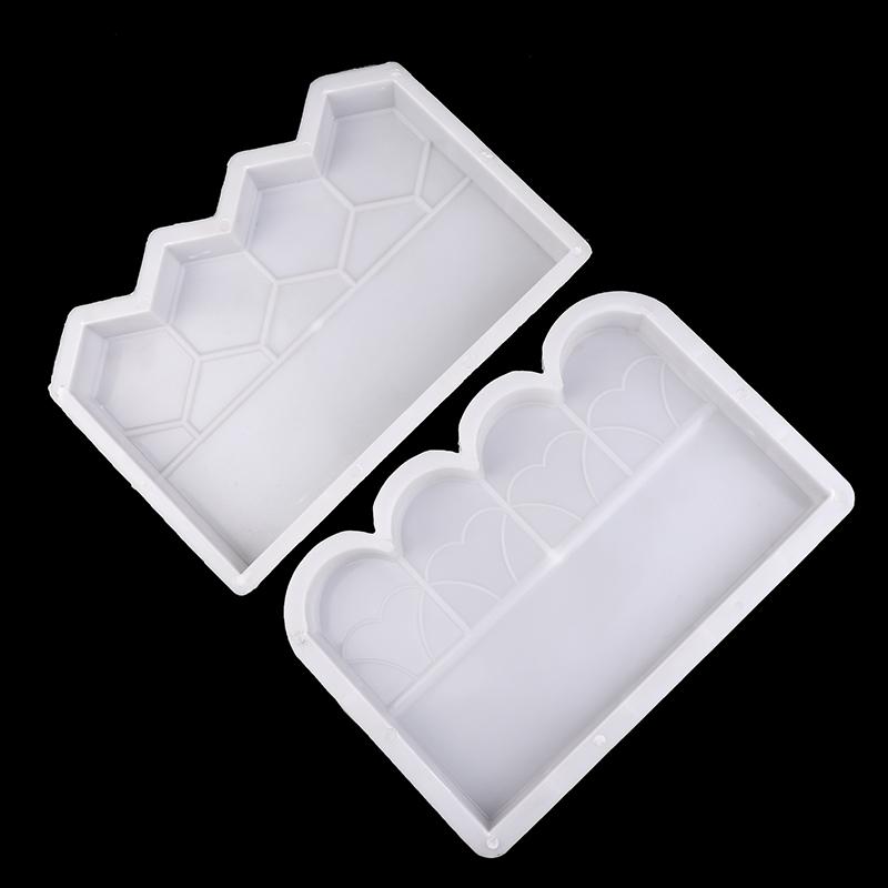 Garden Edging Fence Concrete Molds Reusable Diy Garden Brick Mold For Fish Pond Backyard Patio Garden Decoration