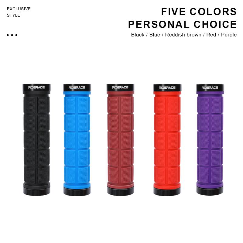 MTB Grips For 22.2mm Rubber Non-Slip Soft Comfortable Bicycle Handlebar Grips Dual Lock Ring For Scooter BMX Bike Accessories