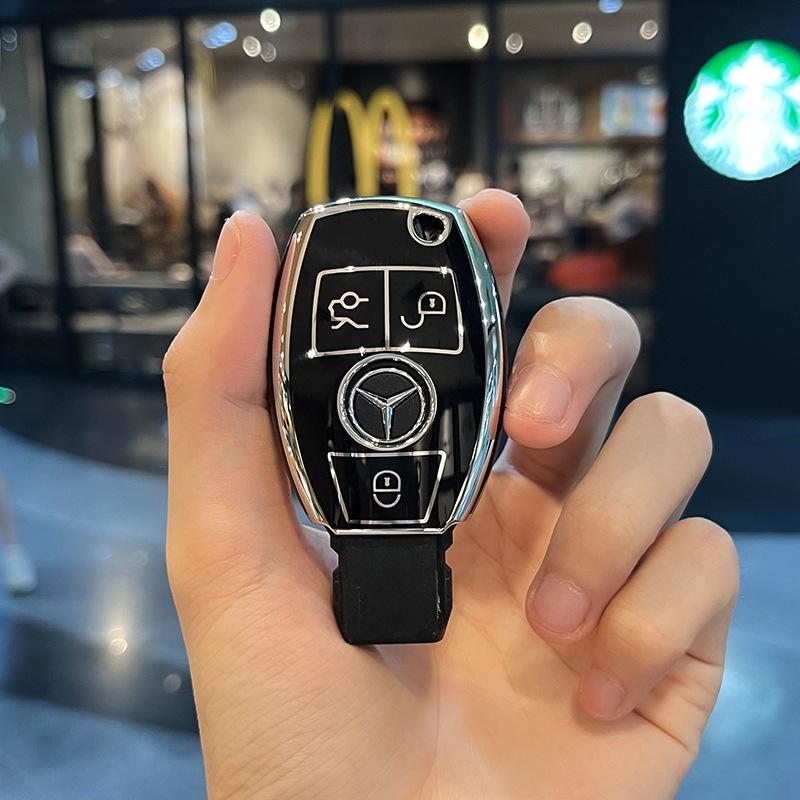 TPU чехол-оболочка для ключа автомобиля GLC GLB для Mercedes Benz AMG A B C E GL S GLA GLK CLS Класса W204 W205 W212 W176 W463 Брелок Аксессуары