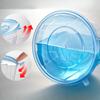 Disposable PP Plastic Round Food Container with Lid Transparent Takeout Bowl