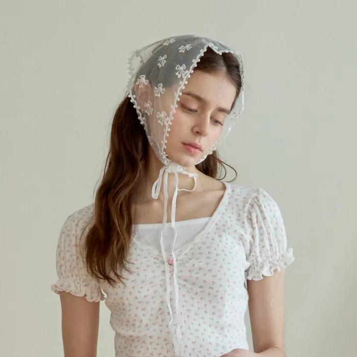 DARLING RIBBON LACE KERCHIEF_WHITE
