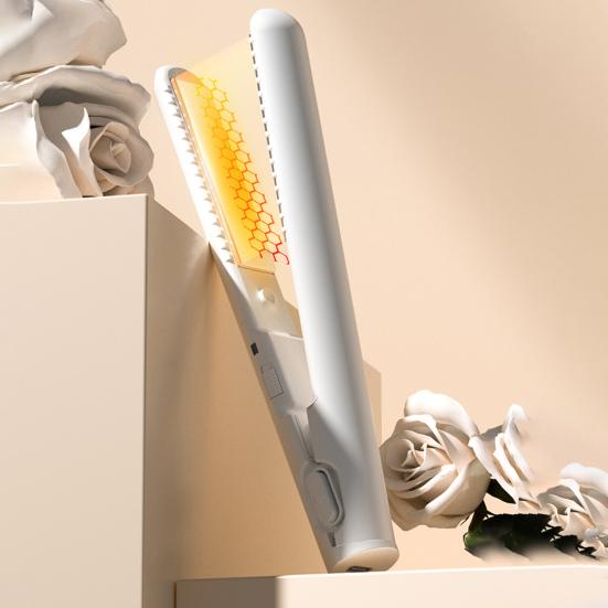 USB Мини-щипцы для завивки 2 в 1, двухцелевые щипцы для завивки, утюжок для волос, выпрямитель для волос, быстрый нагрев, портативный, для путешествий, для женщин, для коротких и длинных волос, укладка