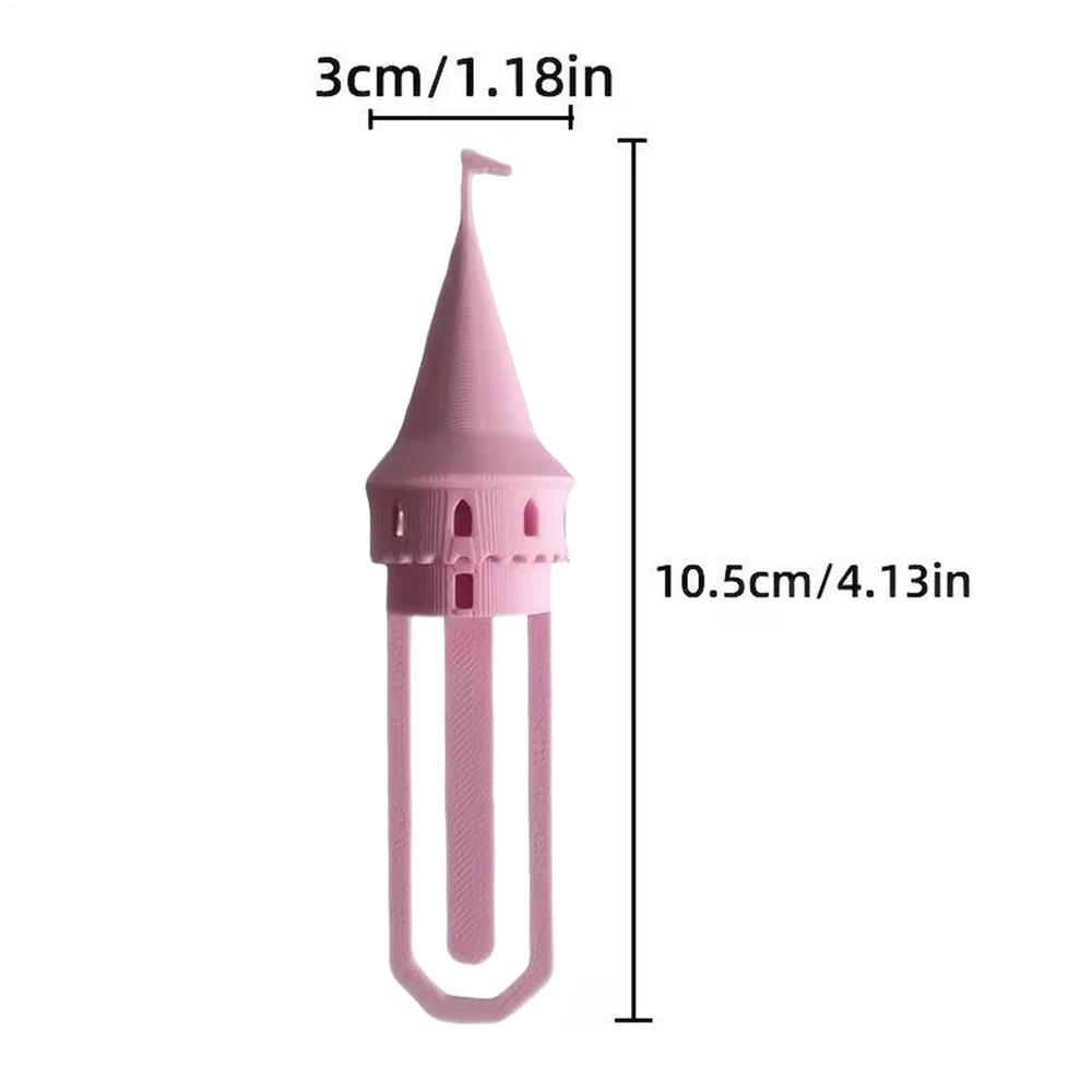 3D Printed Castle Tower Bookmarks Funny Page Holder Clip Novelty Cute Book Accessory for Women Men Teacher Teens, School Study