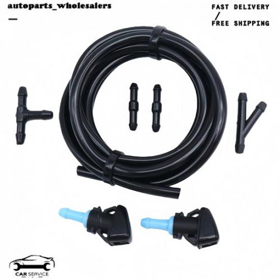 For Jeep Patriot 75 Aniversario Sport US Windshield Washer Nozzles W/Washer Hose