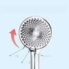 High-quality Chrome Silicone Nozzle Silver Panel 3-function Booster Handheld Showerhead with High Flow Rate Handheld Shower Head