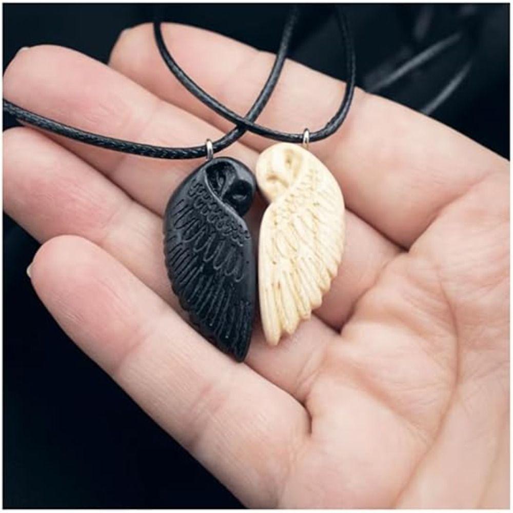 Олень кулон с деревянной совой ожерелье с рисунком животных парное ожерелье парное ожерелье