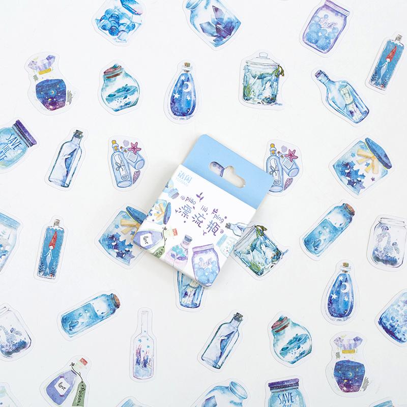 50 шт./упак., милые цветочные плакаты с единорогом, мини-бумажные наклейки, украшение для дневника, этикетка для скрапбукинга, канцелярские принадлежности