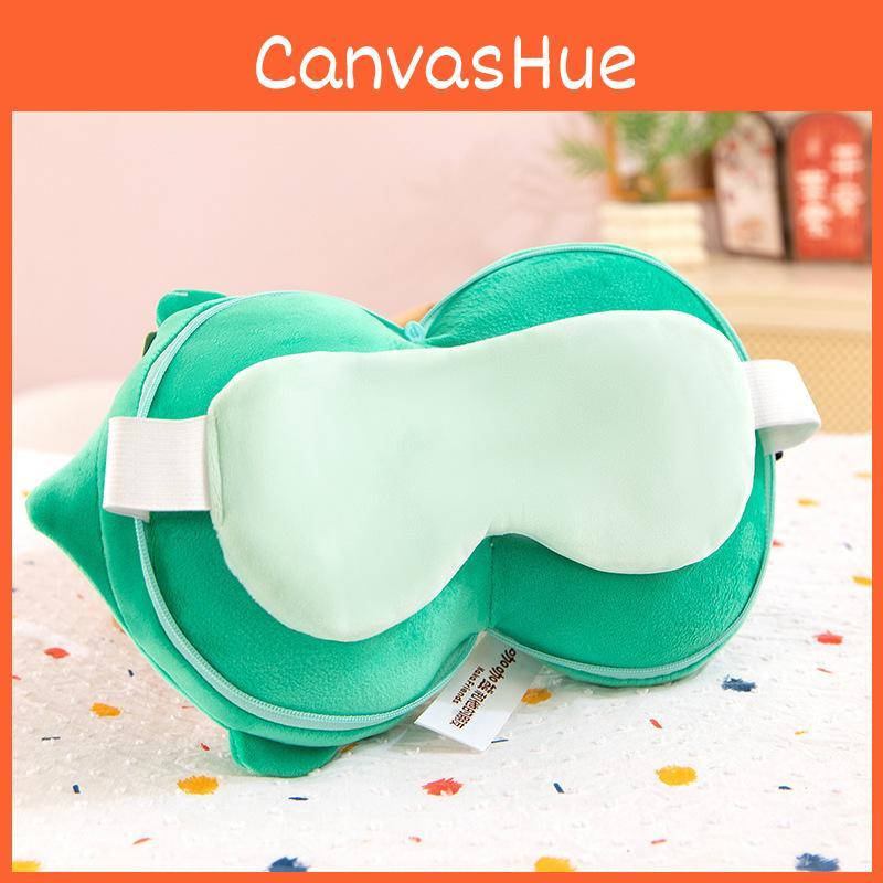 Многофункциональная складная плюшевая подушка с дизайном Утка, Свинья, Панда, Девочка, с маской для глаз, для детей и взрослых