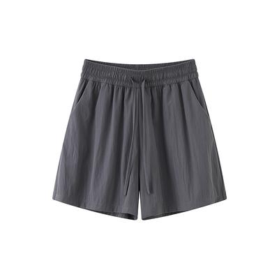 Шорты женские летние тонкие новые свободные широкие брюки с высокой талией повседневные спортивные брюки с пятью точками