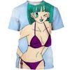 Футболка в уличном стиле Смешная футболка в стиле «Сейлор Мун» Топ женская футболка с 3D-принтом Женская футболка с графическим принтом аниме-девушка