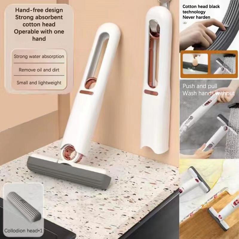 Мини-швабра для чистки, портативная самовыжимающаяся швабра для окон, стеклоочиститель для экрана, стол, очиститель, автомобильный портативный дворник, инструмент для уборки дома на открытом воздухе