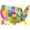 Без рамки, Карта Соединенных Штатов - Административная карта, для классной комнаты, студенческой комнаты и дома, Декор для стен, Туристические принадлежности