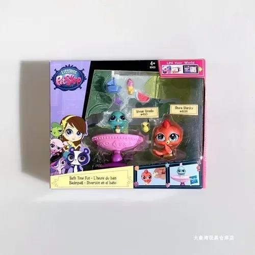 Оригинальный набор Hasbro Littlest Petshop Симуляция Сценария Игровой Домик Мини Милые Животные Коллекционная Модель Игрушка Рождественский Подарок