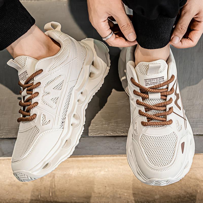 New Fashion Men 's Four Seasons Comfortable Thick Sole Shoes Students Boys GirlsTrending Soft Sole Breathable Casual Running Sneakers