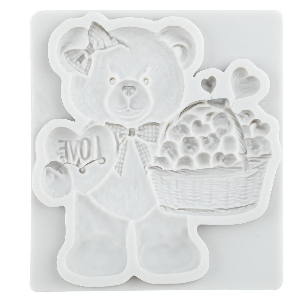 Bear Silicone Molds Bear Fondant Mold Cake Decorating Tools Cupcake Topper Candy Chocolate Gumpaste Mold