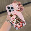 Santa Claus Christmas Tree Phone Case Soft Matte Candy For IPhone 17 16 15 14 Pro Max Plus 13 12 11 Transparent Bumper Cover
