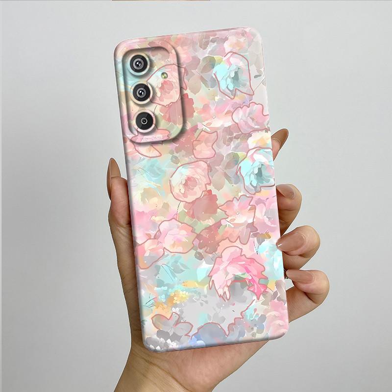 Phone Case for Samsung Galaxy M15 5G F15 5G Fashion Painted Half-wrapped Case Soft Silicon Cases E156 M156 Protection Back Cover
