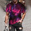 Men Women Spring Summer Casual Slim 3D Printed Short Sleeve T Shirt Top Blouse Tshirt