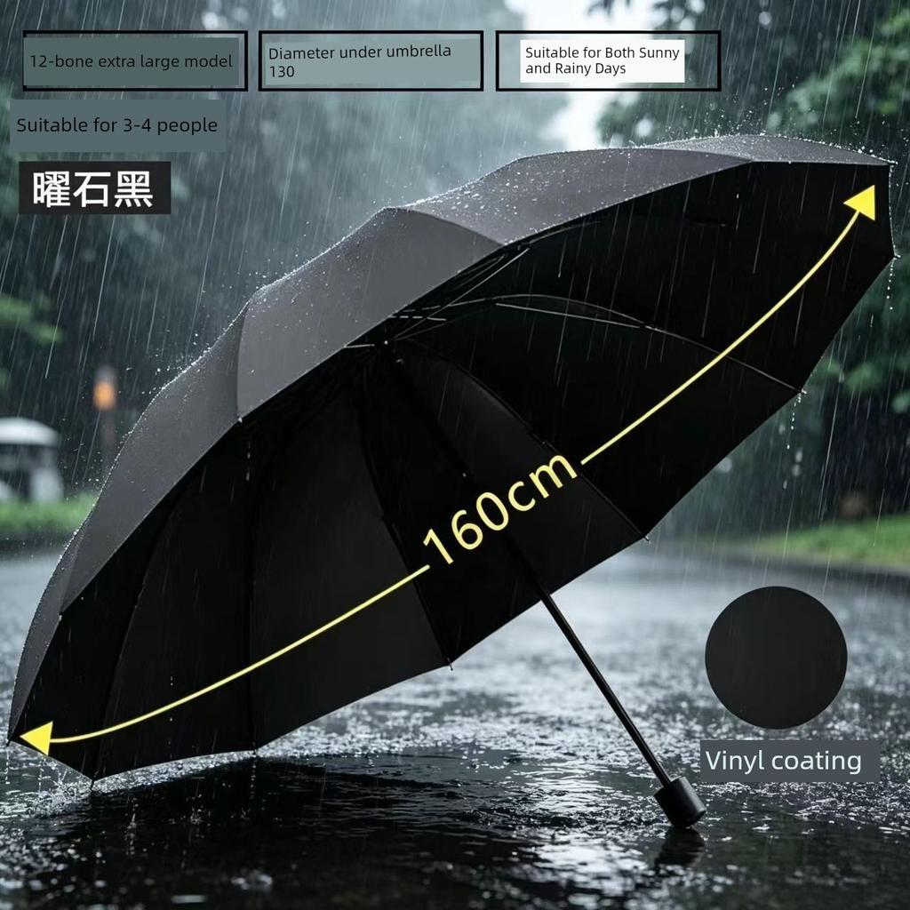 400cm Extra-Large 36-Rib Reinforced Umbrella for Sun and Rain Protection, Uv Protection, Sunshade Umbrella