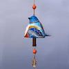 Hand Painted Resin Hanging Bird Song Bell Bird Wind Chime For Wall Window Door Wind Bell Hanging Ornaments Garden Patio Decor